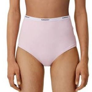 Burberry Orchird Pink Logo Tape Bikini Bottoms